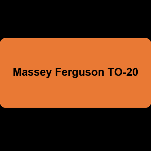 Massey Ferguson TO-20